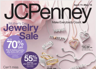 JCPenney Mother’s Day Jewelry Sale Apr 11 – May 15, 2024