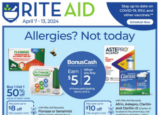 Rite Aid Weekly Ad Apr 07 – Apr 13, 2024