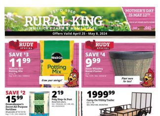 Rural King Weekly Ad Apr 25 – May 08, 2024 (Mother’s Day Promotion Included)