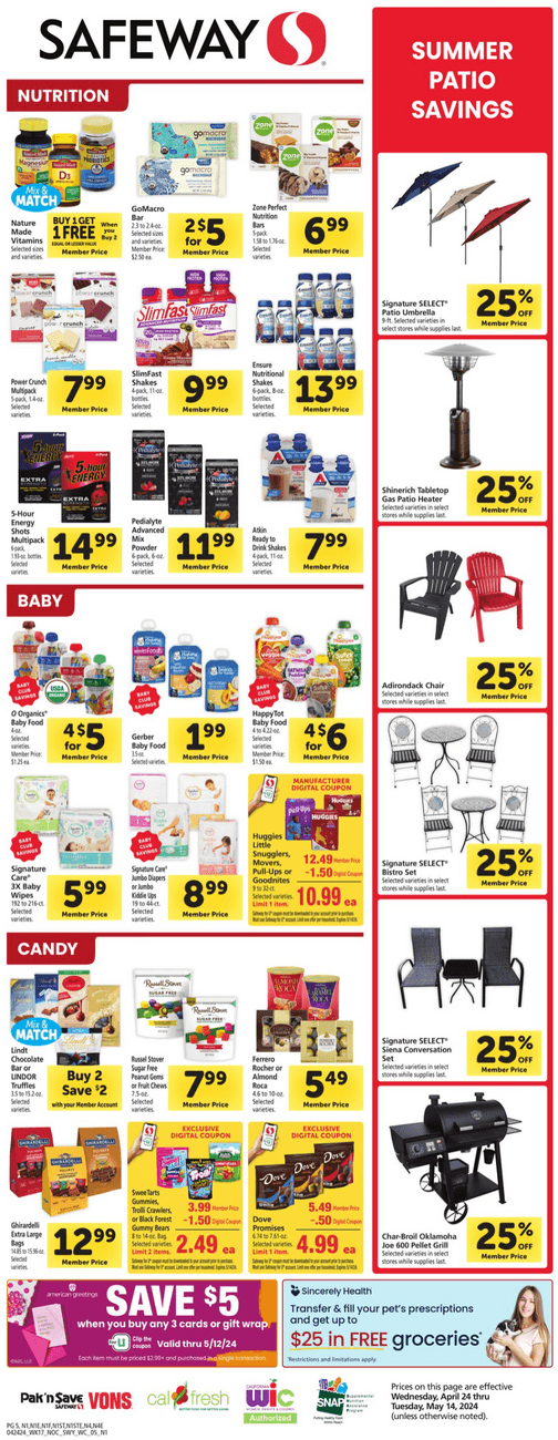 Safeway Weekly Ad Apr 24 Apr 30, 2024