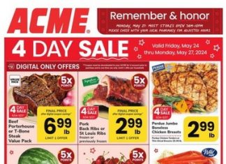 ACME Weekly Ad May 24 – May 30, 2024 (Memorial Day Promotion Included)