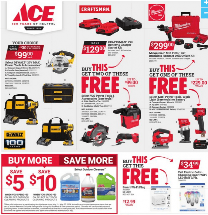 Ace Hardware Memorial Day Ad May 14 May 27, 2024