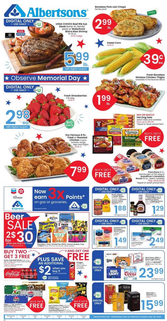 Albertsons Weekly Ad May 22 May 28, 2024 (Memorial Day Promotion