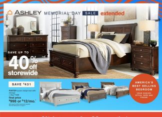 Ashley Furniture HomeStore Memorial Day Extended Sale May 28 – Jun 03, 2024