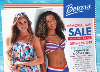 Boscov’s Memorial Day Sale May 16 – May 29, 2024