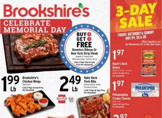 Brookshire’s Weekly Ad May 22 – May 28, 2024 (Memorial Day Promotion Included)
