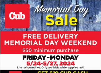 Cub Foods Memorial Day Weekend Sale May 24 – May 27, 2024