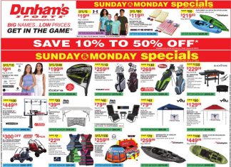 Dunham’s Sports Weekly Ad May 25 – May 30, 2024