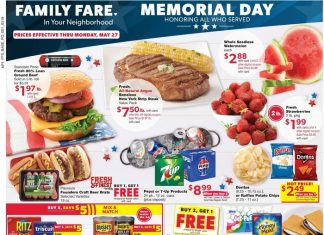 Family Fare Weekly Ad May 19 – May 27, 2024 (Memorial Day Promotion Included)