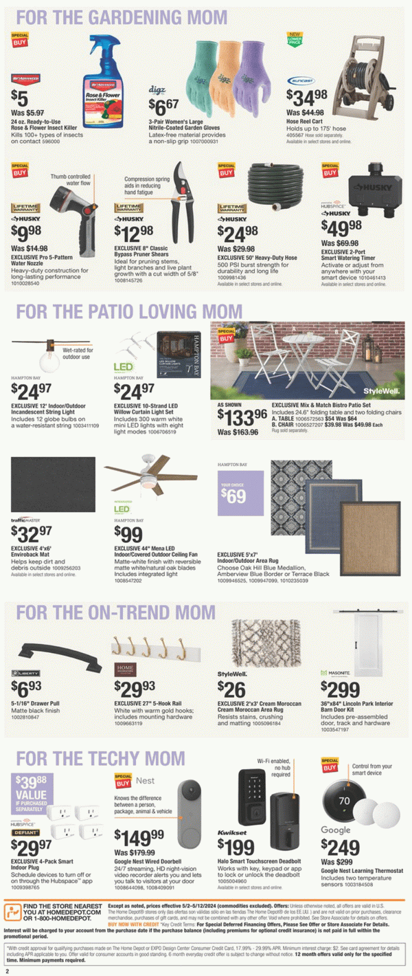 Home Depot Mother's Day Ad May 02 May 12, 2024