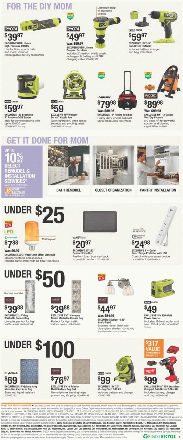 Home Depot Mother's Day Ad May 02 May 12, 2024