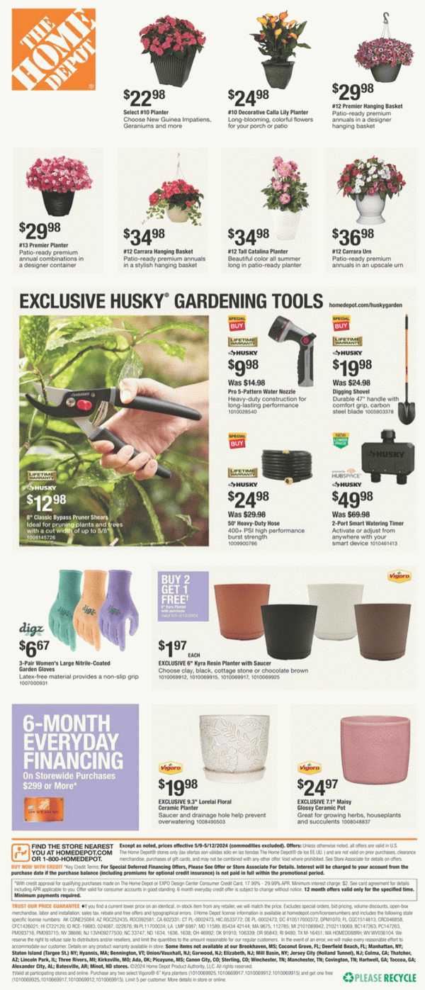 Home Depot Mother's Day Ad May 09 May 12, 2025