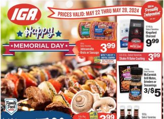IGA Weekly Ad May 22 – May 28, 2024 (Memorial Day Promotion Included)