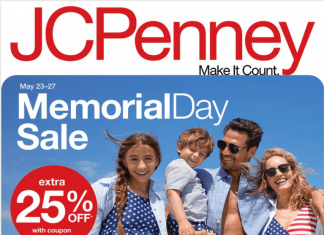 JCPenney Memorial Day Sale May 23 – May 27, 2024 (Memorial Day Promotion Included)