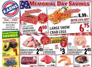 Karns Quality Foods Weekly Ad May 21 – May 27, 2024 (Memorial Day Promotion Included)
