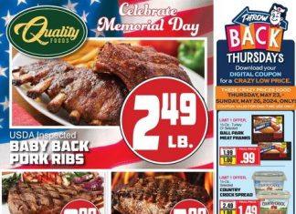 Quality Foods Weekly Ad May 22 – May 28, 2024 (Memorial Day Promotion Included)