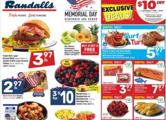 Randalls Weekly Ad May 22 – May 28, 2024 (Memorial Day Promotion Included)