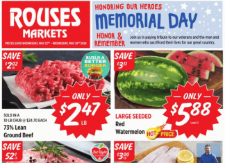 Rouses Weekly Ad May 22 – May 29, 2024 (Memorial Day Promotion Included)