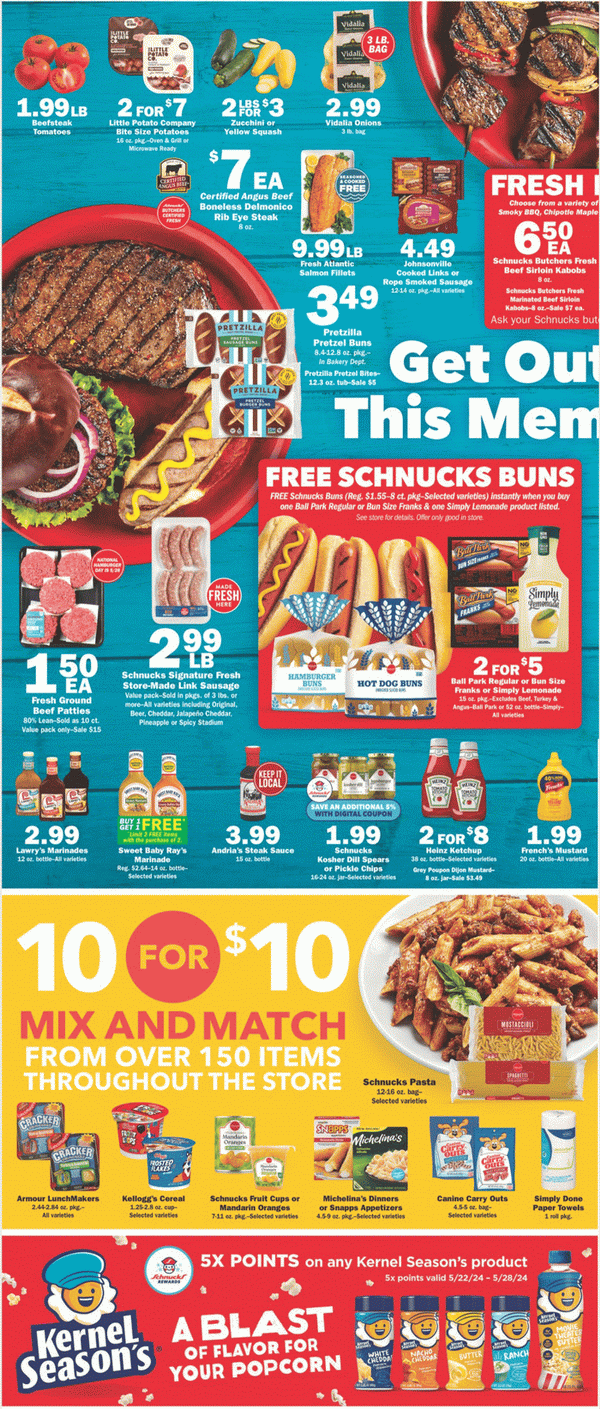 Schnucks Weekly Ad May 22 May 28, 2024 (Memorial Day Promotion Included)