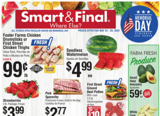 Smart & Final Weekly Ad May 22 – May 28, 2024 (Memorial Day Promotion Included)