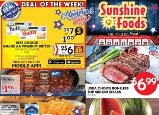 Sunshine Foods Weekly Ad May 22 – May 28, 2024 (Memorial Day Promotion Included)