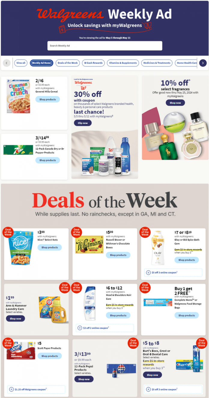 Walgreens Weekly Ad May 05 May 11, 2024 (Mother's Day Promotion Included)