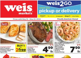 Weis Markets Weekly Ad May 16 – May 22, 2024 (Memorial Day Promotion Included)