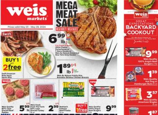 Weis Markets Weekly Ad May 23 – May 29, 2024 (Memorial Day Promotion Included)