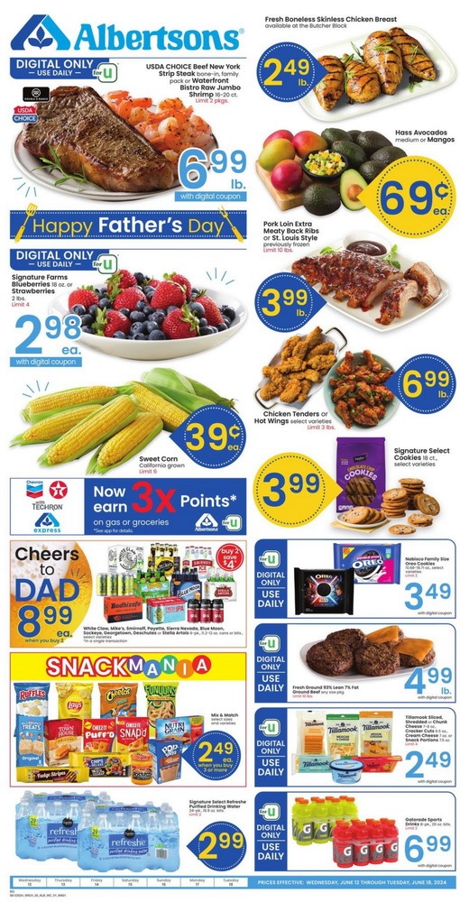 Albertsons Weekly Ad Jun 12 Jun 18, 2024 (Father's Day Promotion Included)