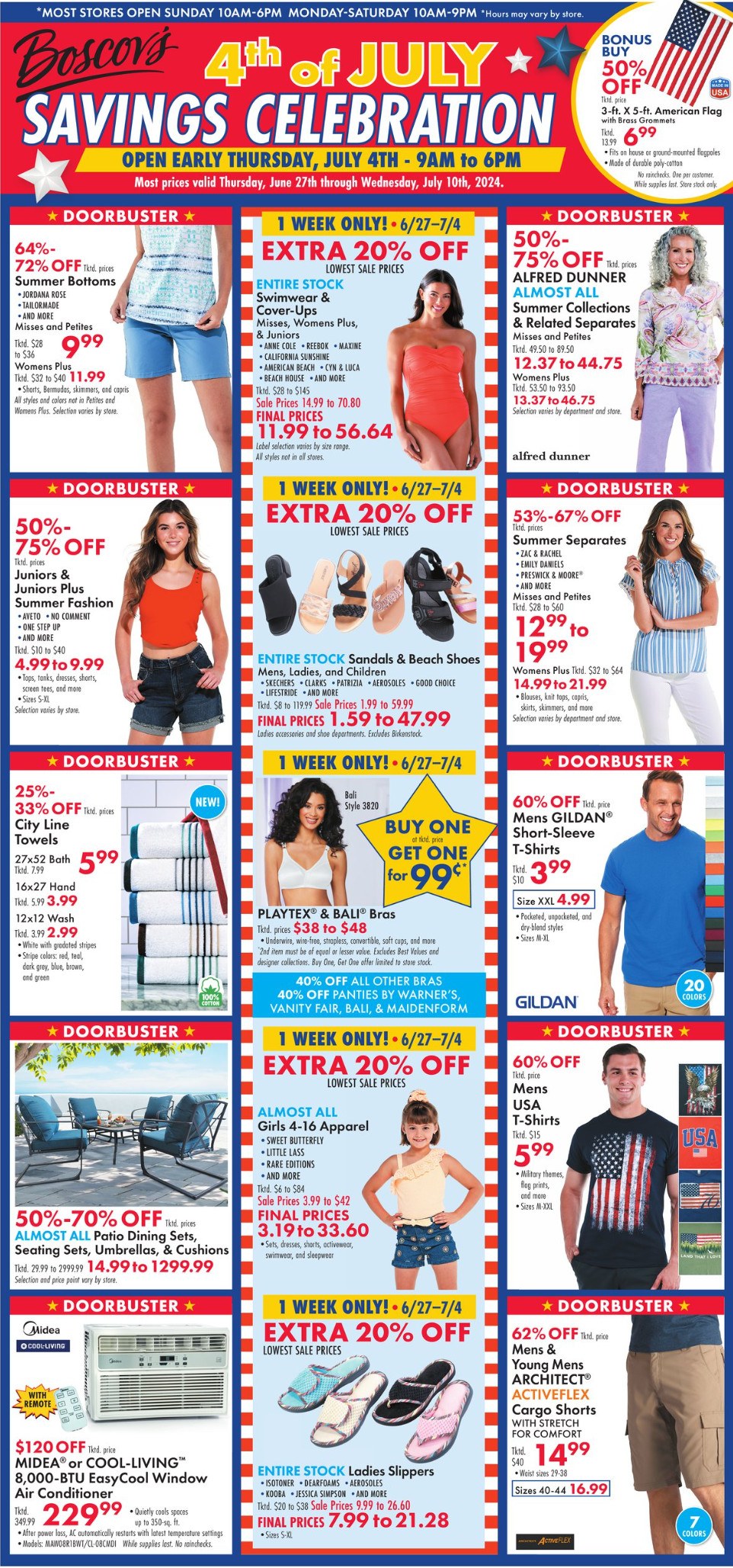 Boscov's Weekly Ad Jun 27 Jul 10, 2024 (4th of July Promotion Included)