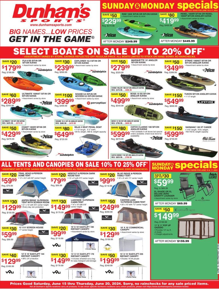 Dunham's Sports Weekly Ad Jun 15 Jun 20, 2024