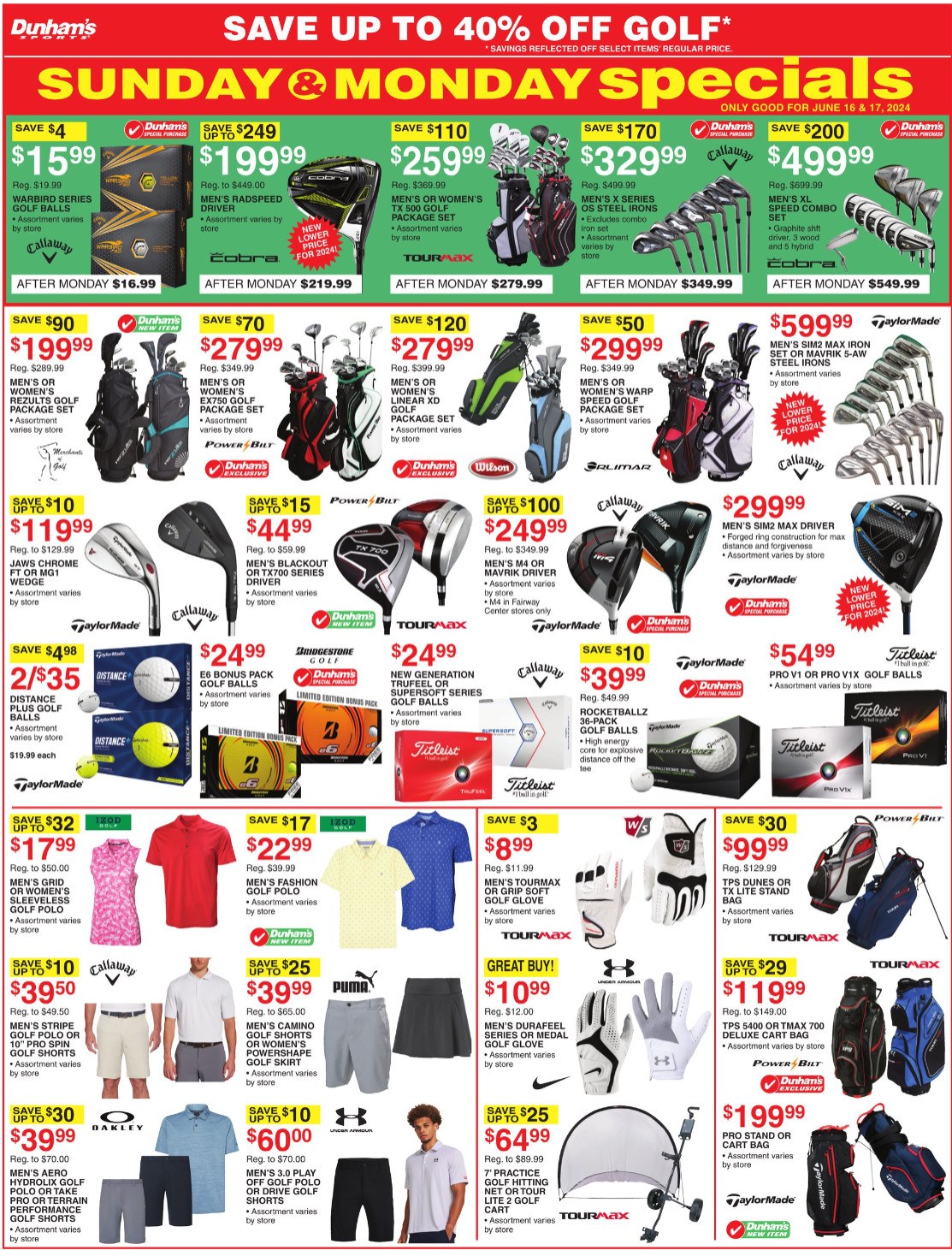 Dunham's Sports Weekly Ad Jun 15 Jun 20, 2024