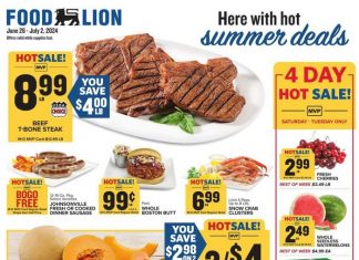 Food Lion Weekly Ad June 26 – July 02, 2024 (4th Of July Promotion Included)