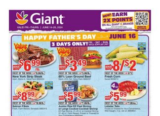 Giant Food Weekly Ad Jun 14 – Jun 20, 2024 (Father’s Day Promotion Included)