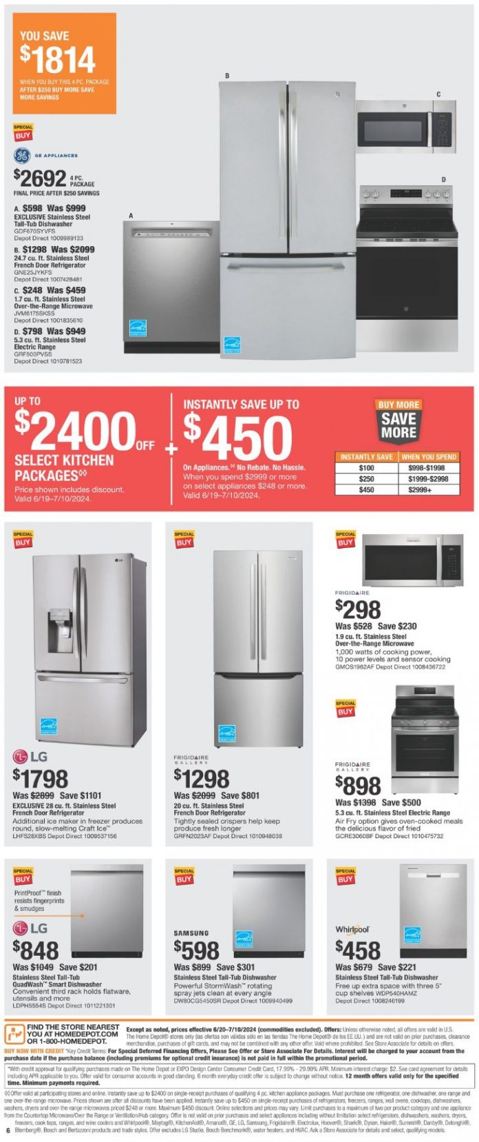 Home Depot 4th Of July Sale June 20 July 10, 2024