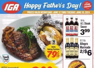 IGA Weekly Ad Jun 12 – Jun 18, 2024 (Father’s Day Promotion Included)