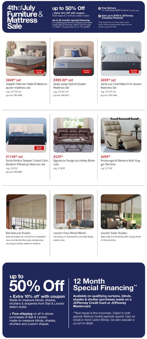 jcpenney open on 4th of july