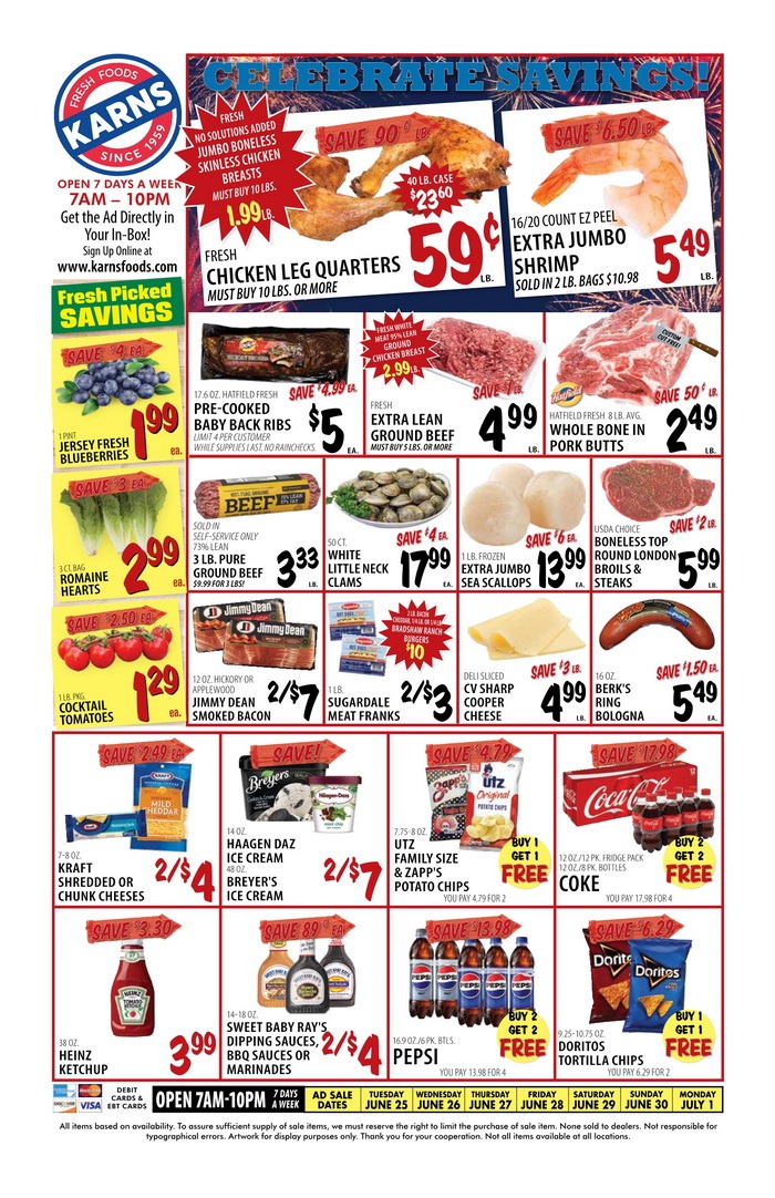 Karns Quality Foods Weekly Ad Jun 25 Jul 01, 2024