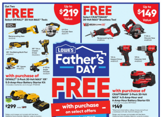Lowe’s Memorial Day Ad Jun 06 – Jun19, 2024 (Father’s Day Promotion Included)