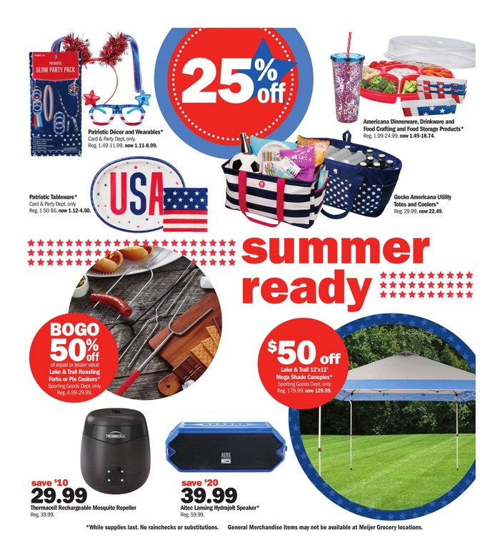 Meijer 4th of July Ad June 30 July 06, 2024