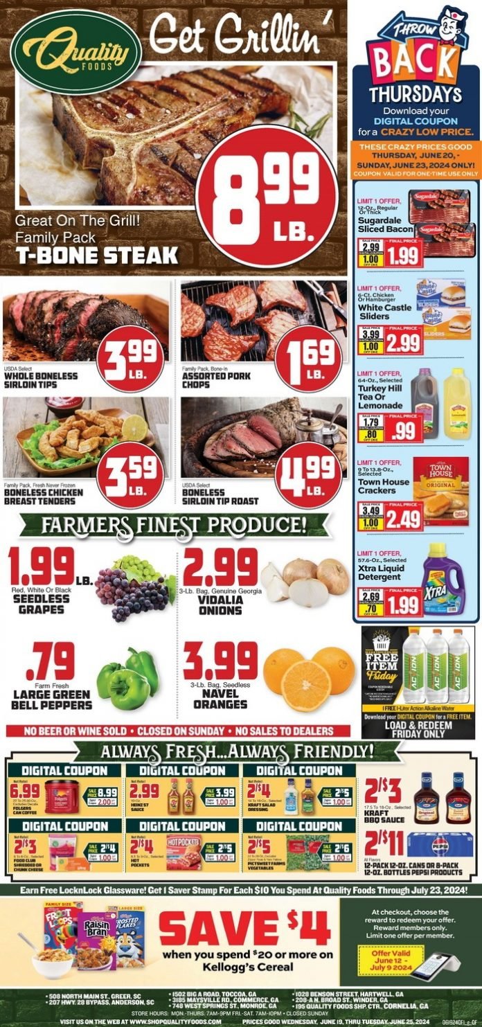 Quality Foods Weekly Ad Jun 19 Jun 25, 2024