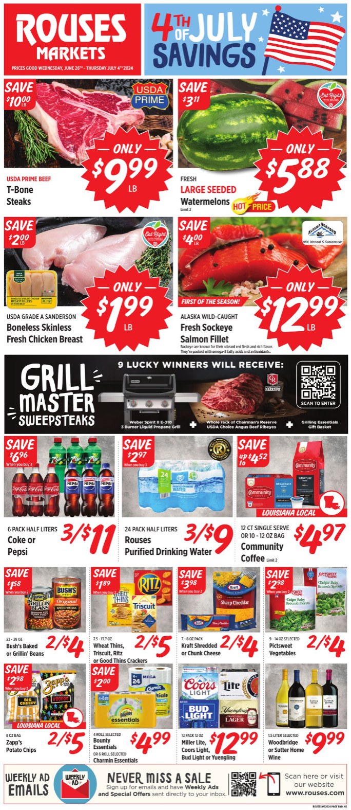 Rouses Weekly Ad June 26 July 04, 2024 (4th Of July Promotion Included)