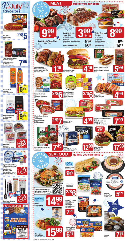 shaws july 4th hours