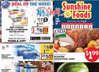Sunshine Foods 4th of July Sale Jun 26 – Jul 09, 2024