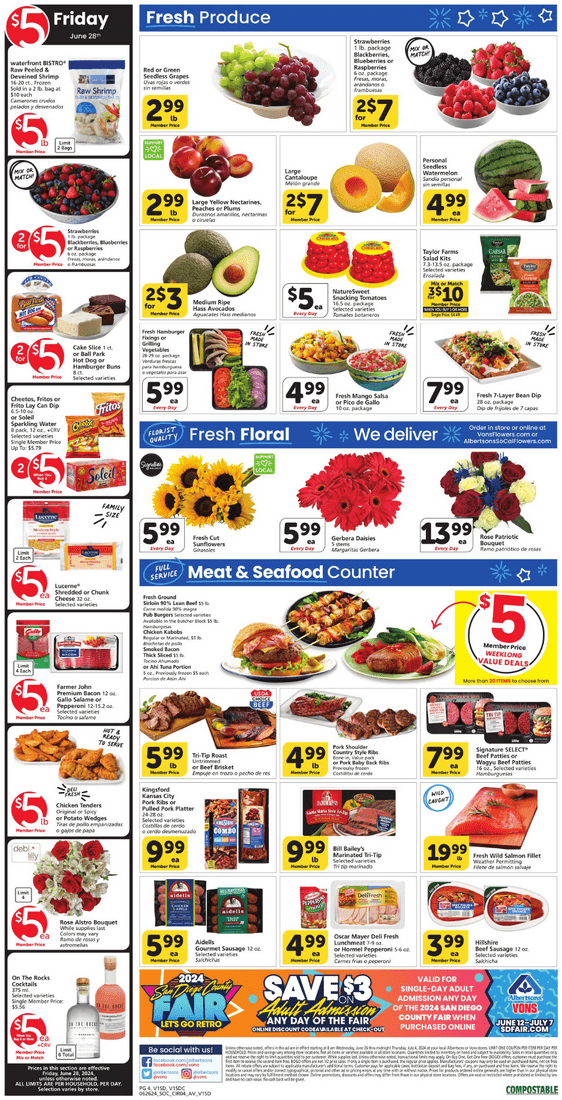 vons sandiego july 4