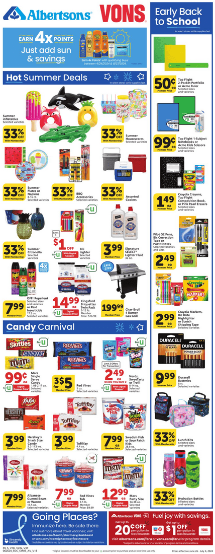 vons 4th of july ad