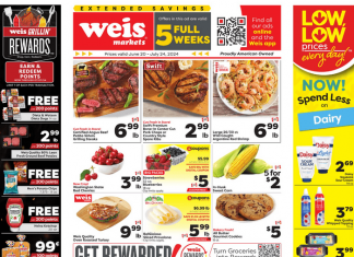 Weis Markets Monthly Extended Ad Jun 20 – July 24, 2024 (4th of July Promotion Included)