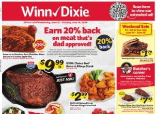 Winn-Dixie Weekly Ad Jun 12 – Jun 18, 2024 (Father’s Day Promotion Included)