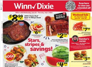 Winn-Dixie Weekly Ad June 26 – July 04, 2024 (4th Of July Promotion Included)