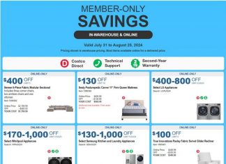 Costco Member-Only Savings Jul 31 – Aug 25, 2024